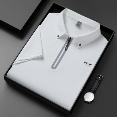 Polo Zippé Élégance Moderne – Coupe Premium