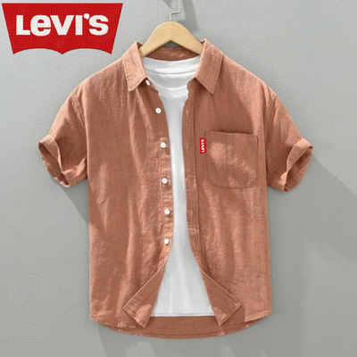 Chemise d'Été Légère en Ramie pour Homme