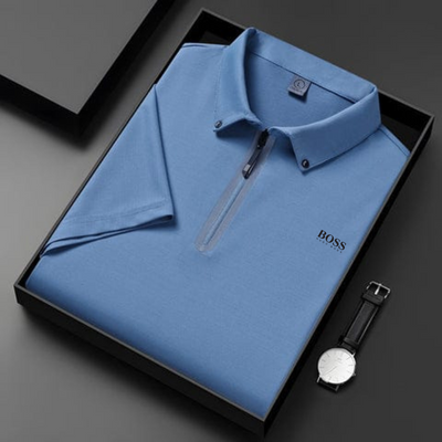 Polo Zippé Élégance Moderne – Coupe Premium