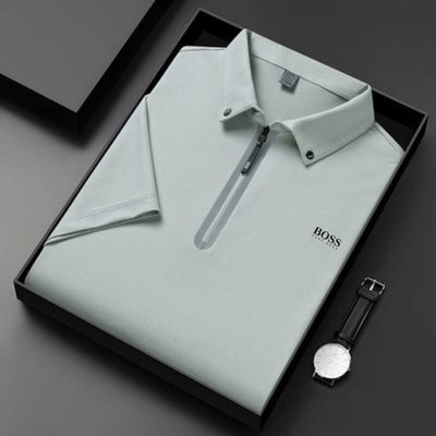 Polo Zippé Élégance Moderne – Coupe Premium