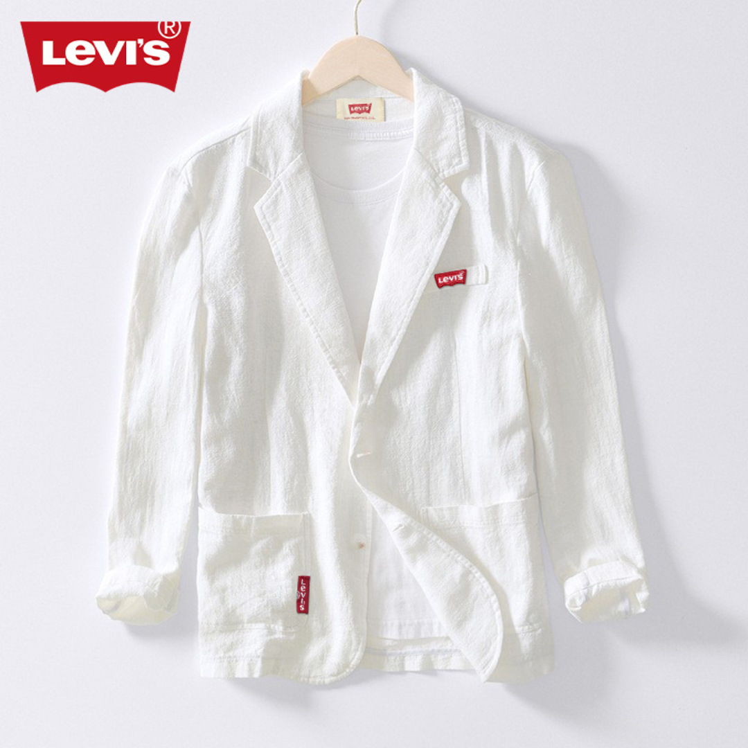 Blazer Décontracté en Lin pour Homme Lvs®