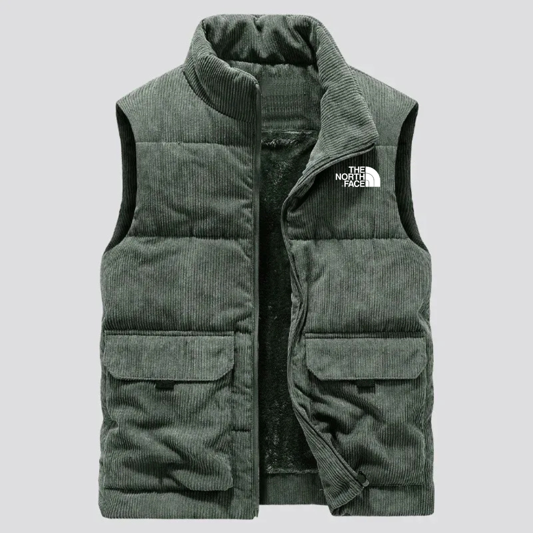 Gilet sans manches matelassé pour homme – Style urbain et chaleur optimale