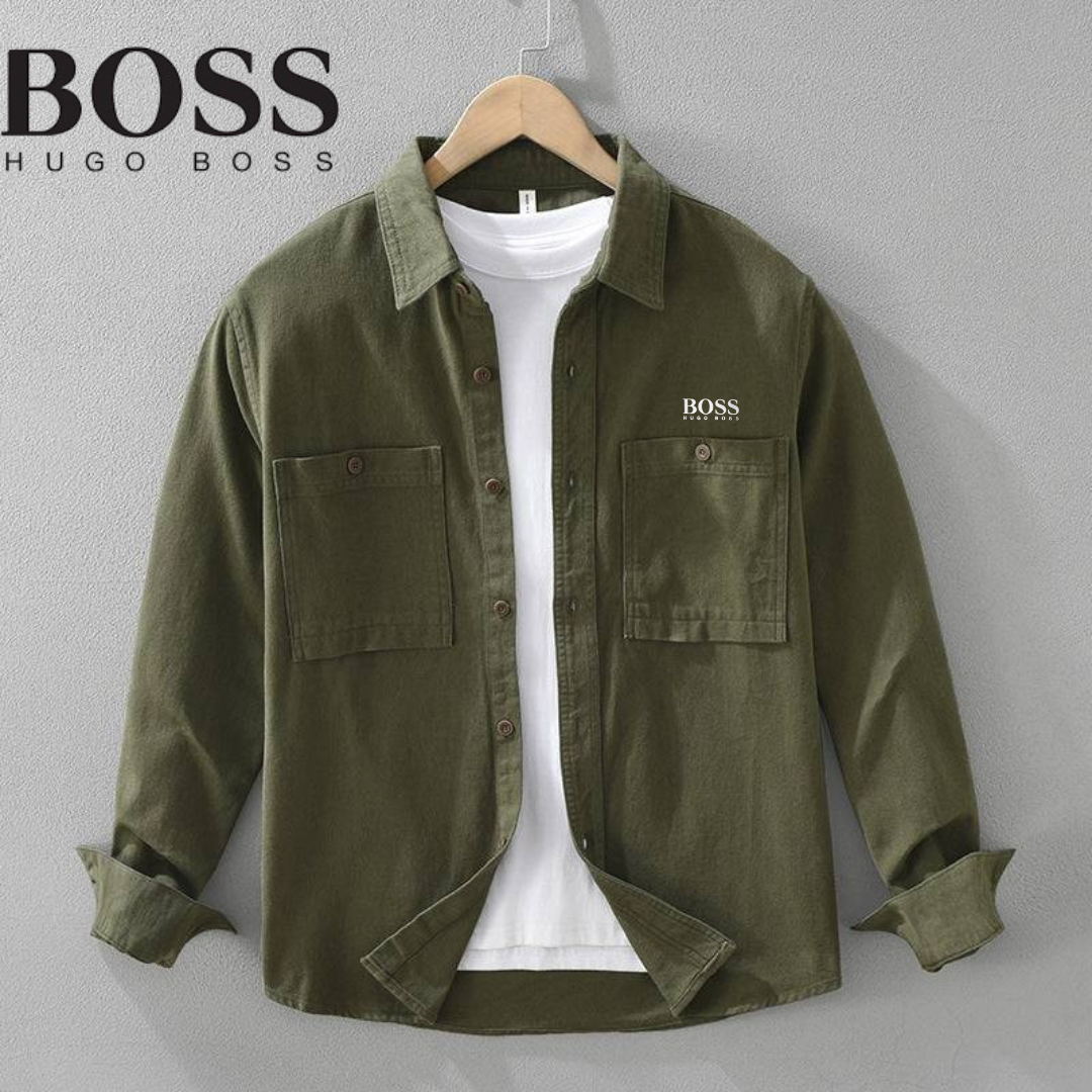 Chemise casual à poches plaquées