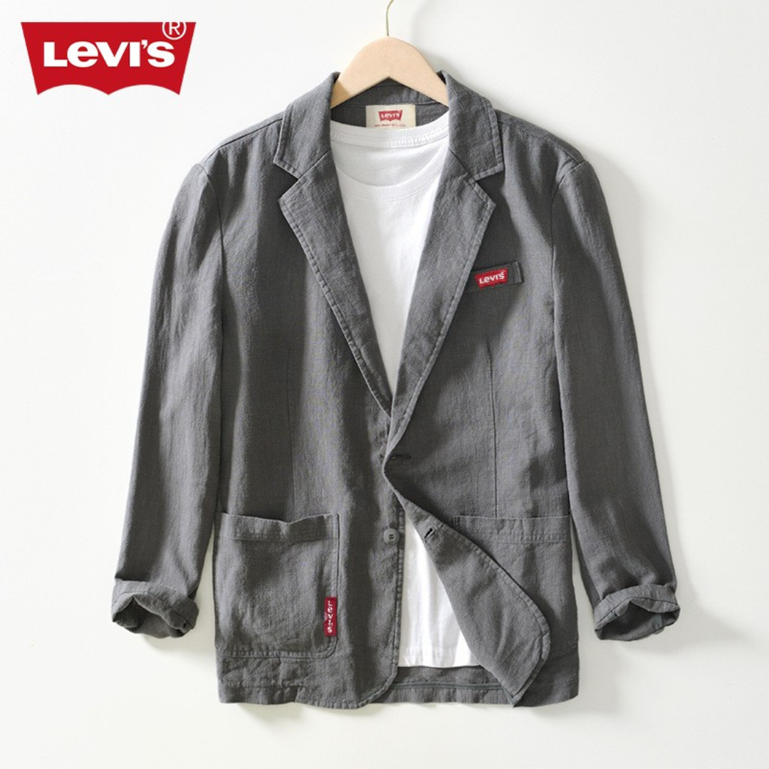 Blazer Décontracté en Lin pour Homme Lvs®