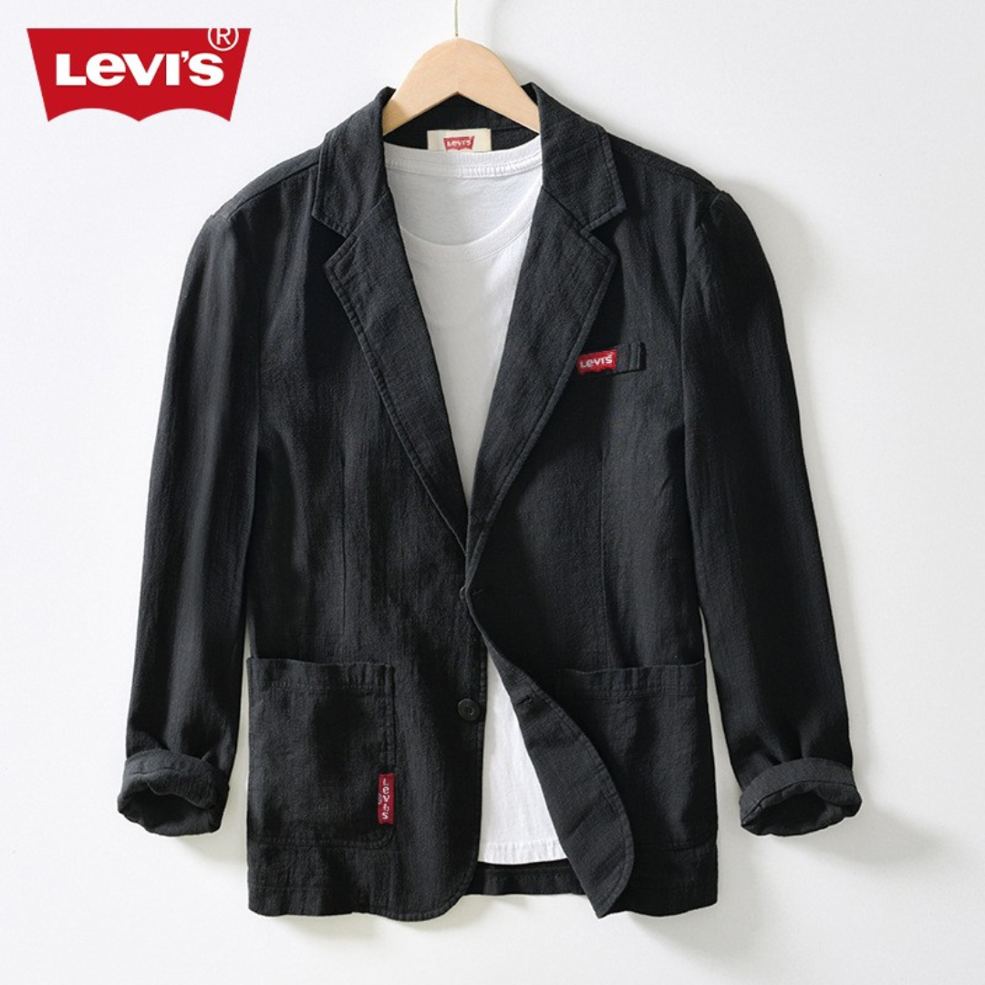 Blazer Décontracté en Lin pour Homme Lvs®