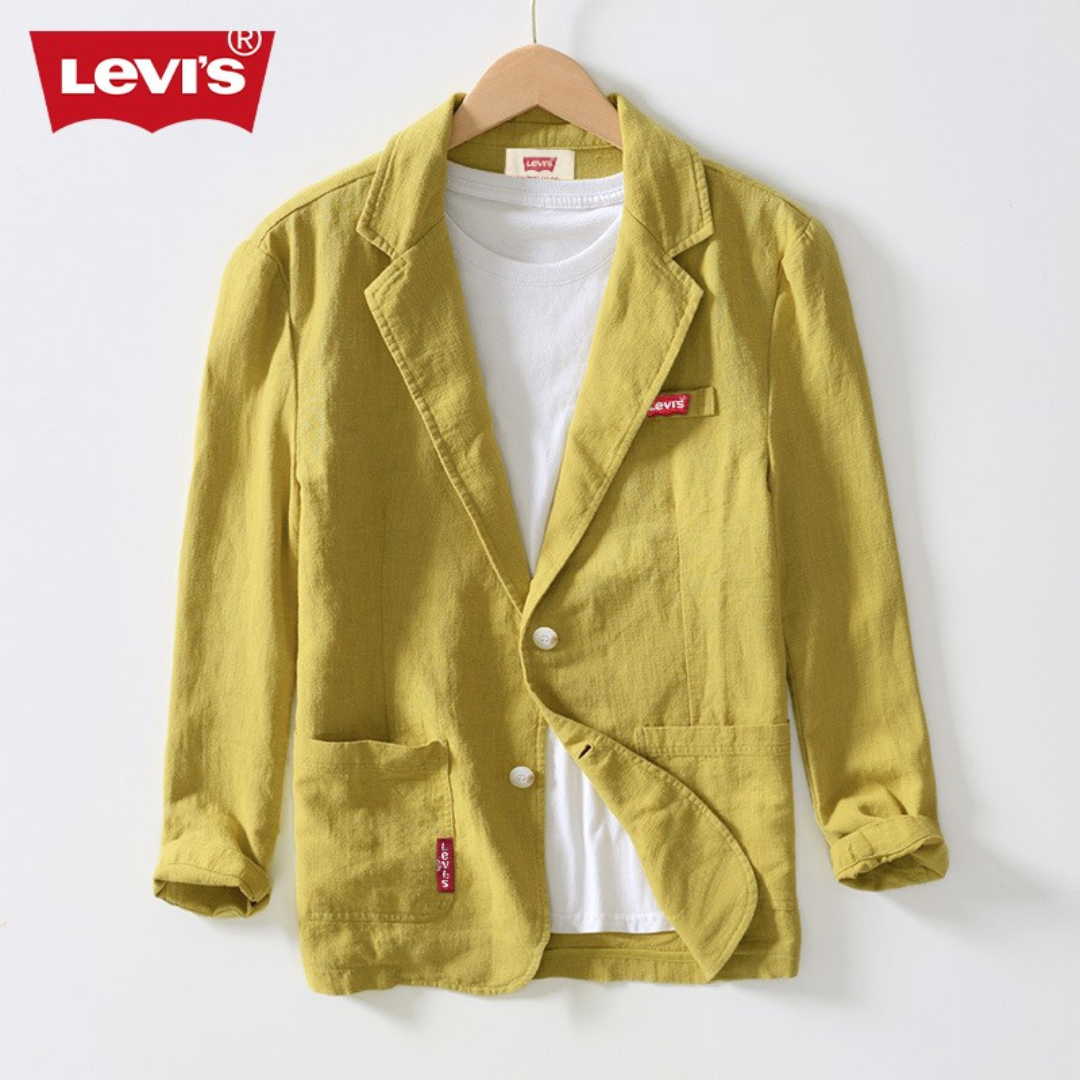 Blazer Décontracté en Lin pour Homme Lvs®