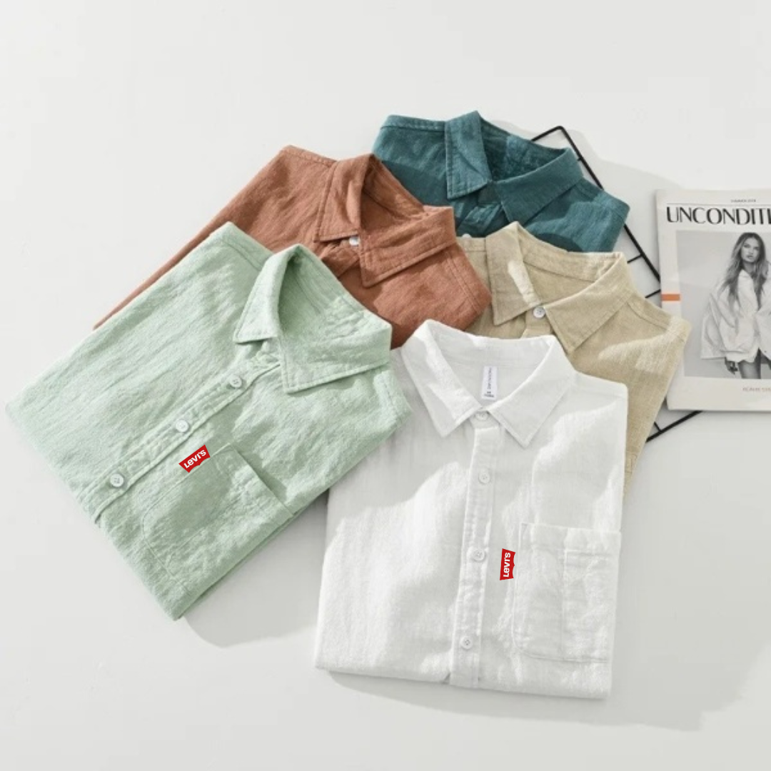 Chemise d'Été Légère en Ramie pour Homme