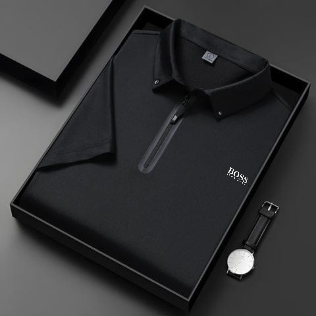 Polo Zippé Élégance Moderne – Coupe Premium