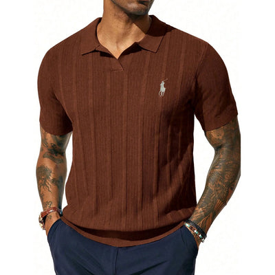 Polo RL™  côtelé, col ouvert
