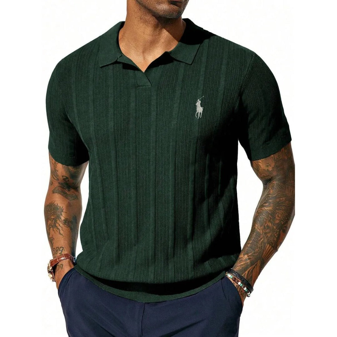 Polo RL™  côtelé, col ouvert