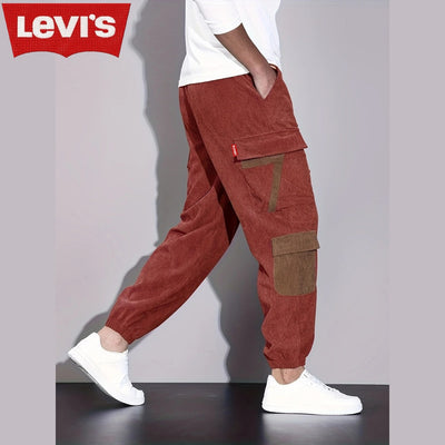 Pantalon cargo homme en velours