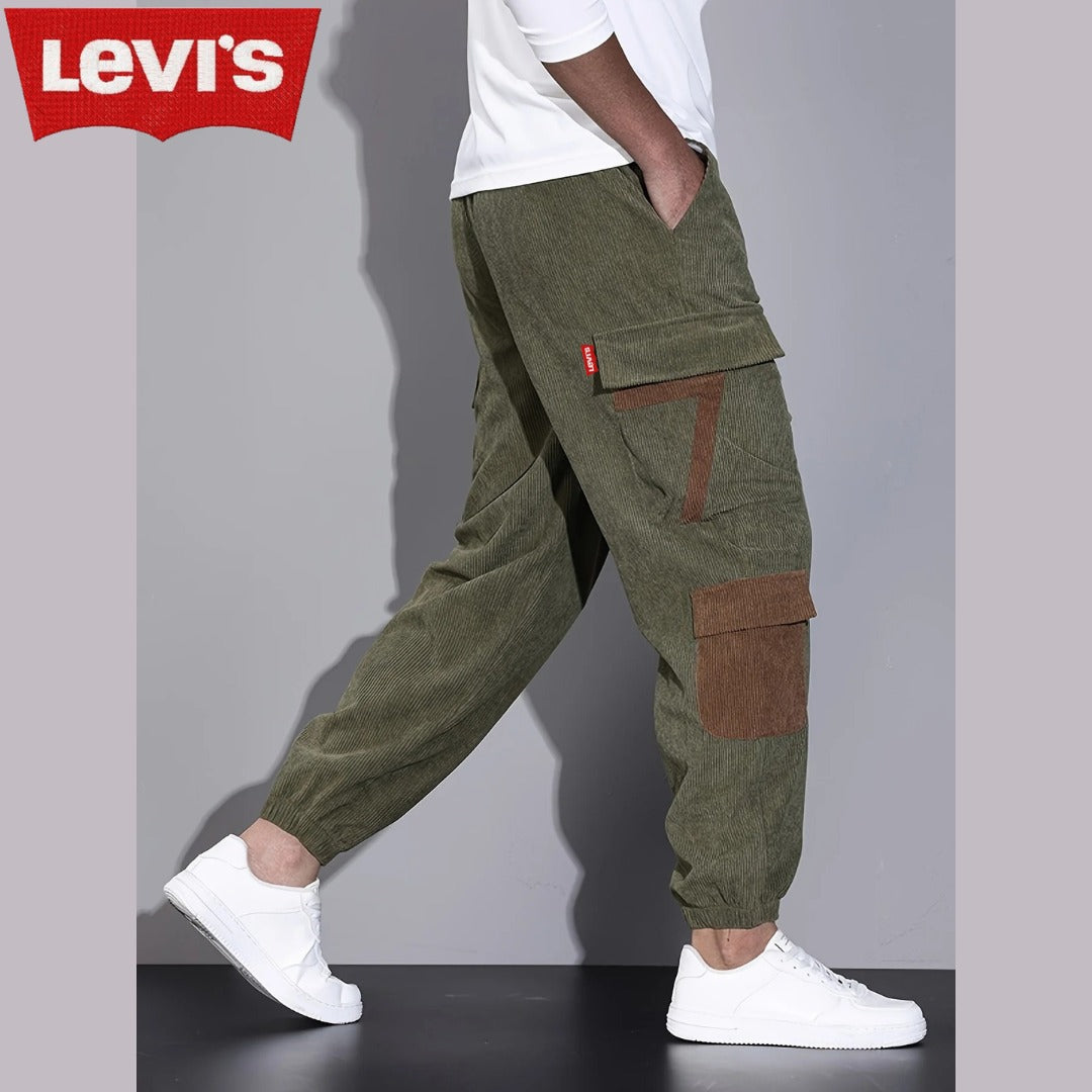 Pantalon cargo homme en velours
