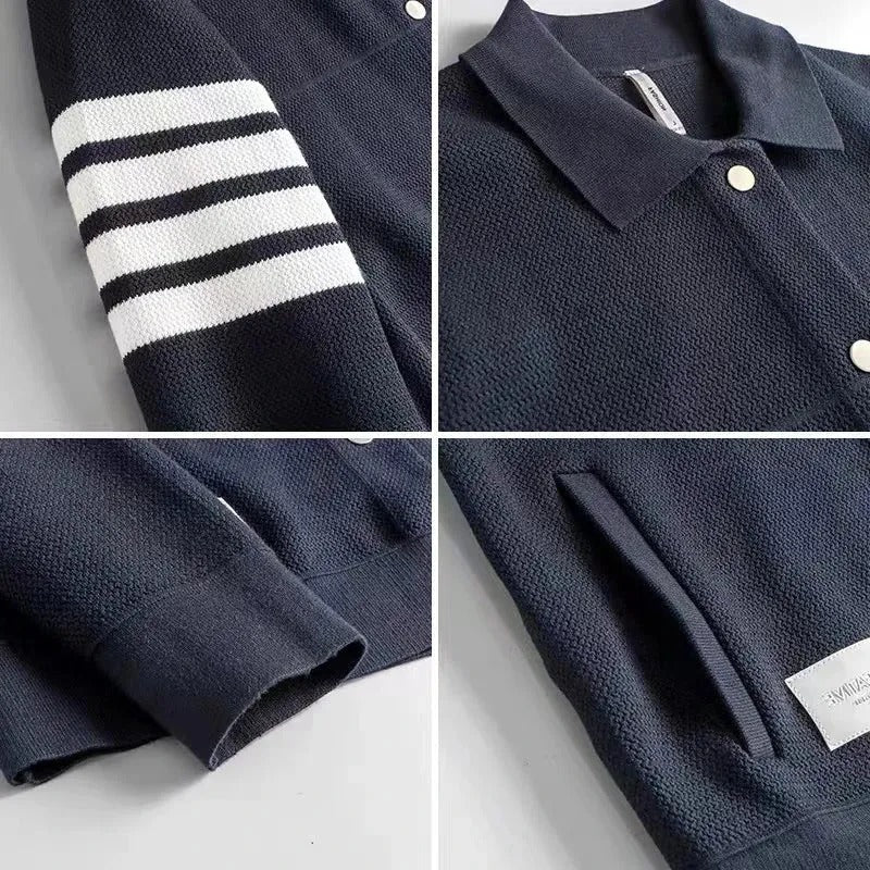 Veste homme casual à boutons pression
