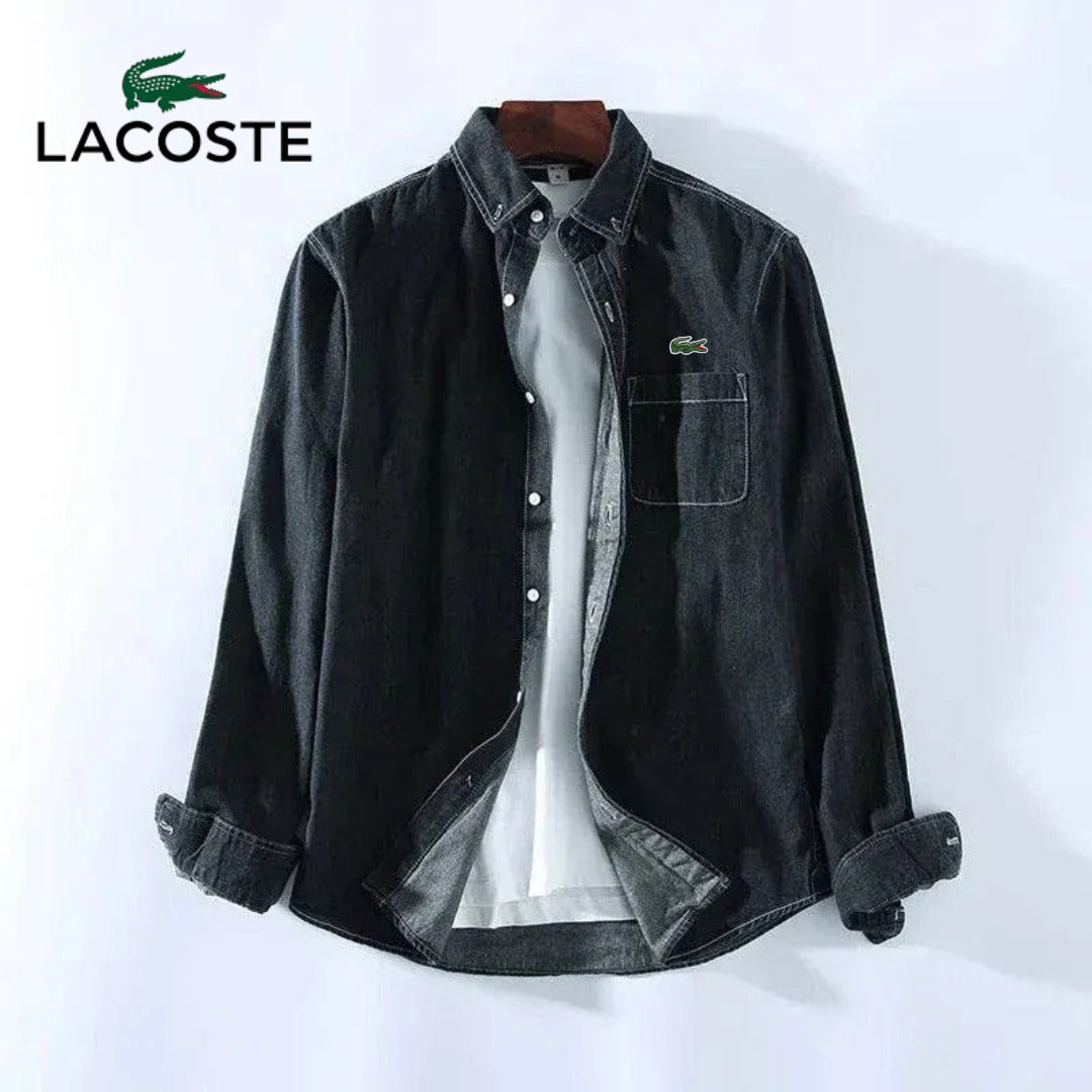 Chemise en jean homme manches longues