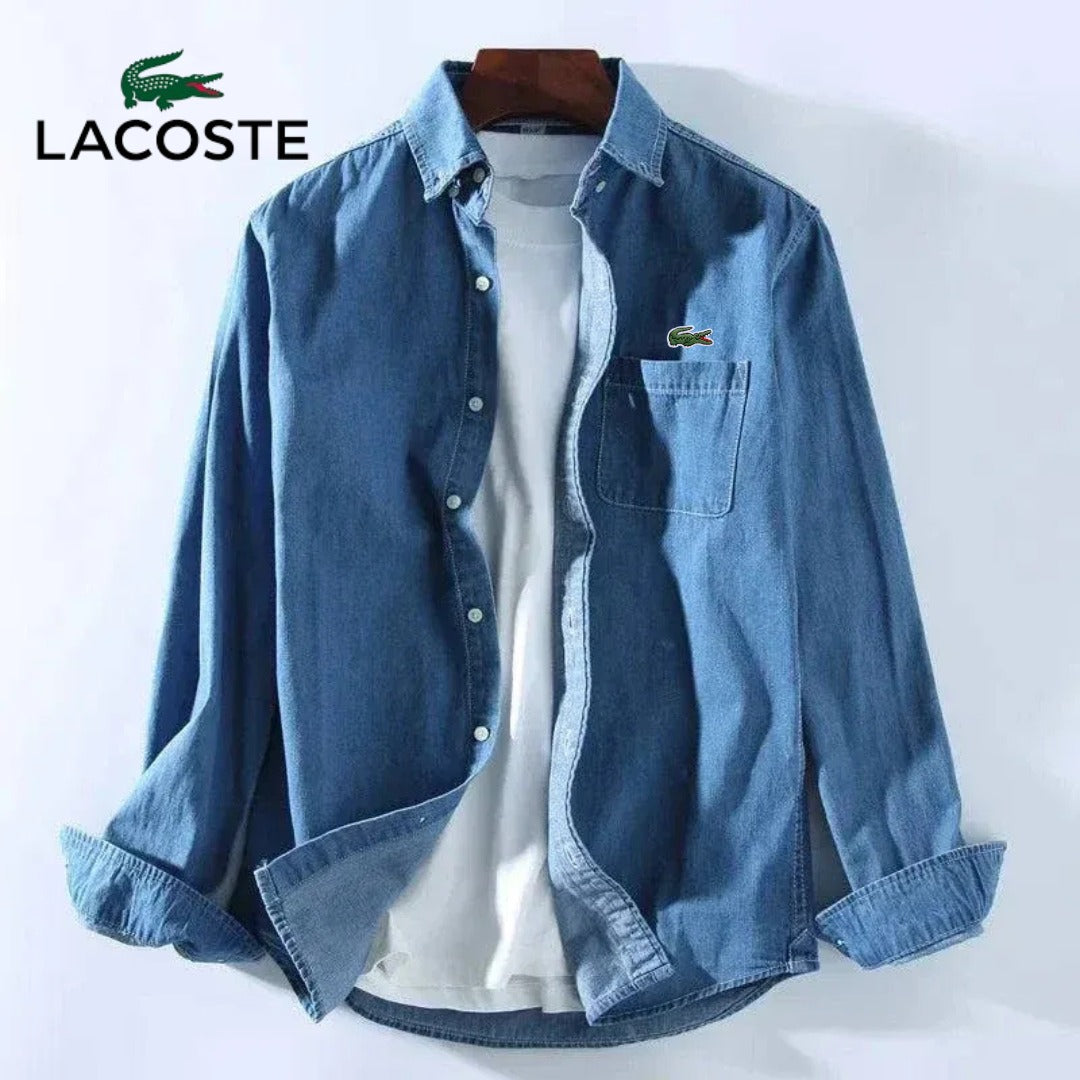 Chemise en jean homme manches longues