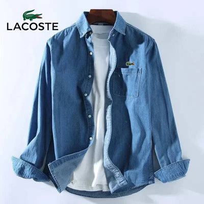 Chemise en jean homme manches longues