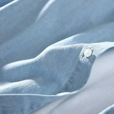 Chemise en jean homme manches longues