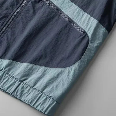 Veste coupe-vent à capuche pour homme