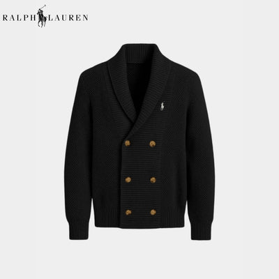 Gilet homme croisé à col châle