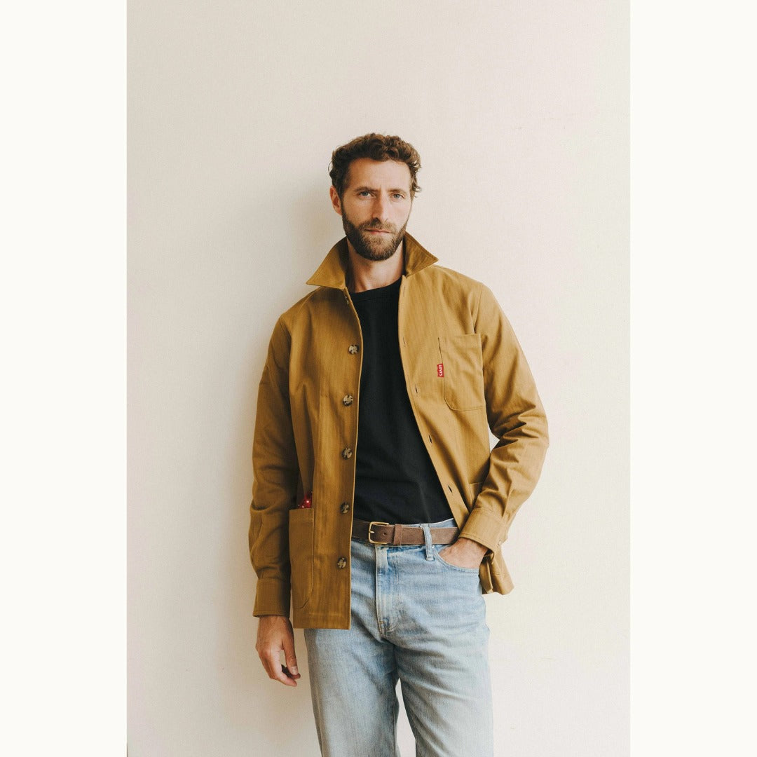 Veste homme style workwear – Coupe droite et finitions authentiques