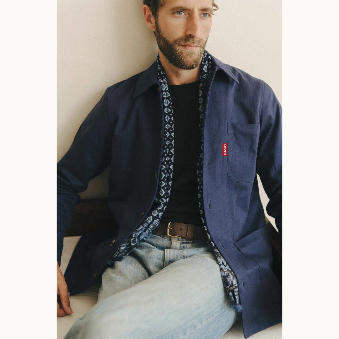 Veste homme style workwear – Coupe droite et finitions authentiques