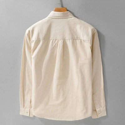 Chemise à manches longues avec design à rayures contrastantes
