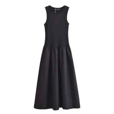 Robe Longue Sans Manches Zara – Élégance Décontractée