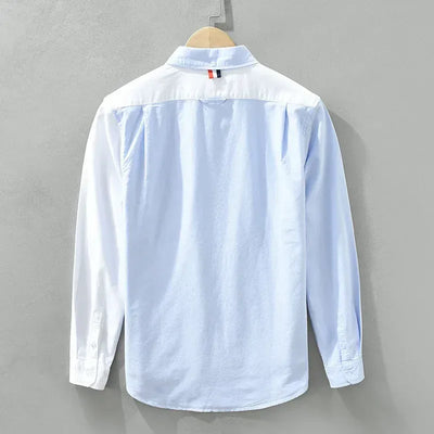 Chemise bicolore élégante à manches longues