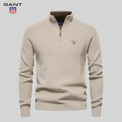 Pull col montant zippé pour homme – Élégance et confort haut de gamme