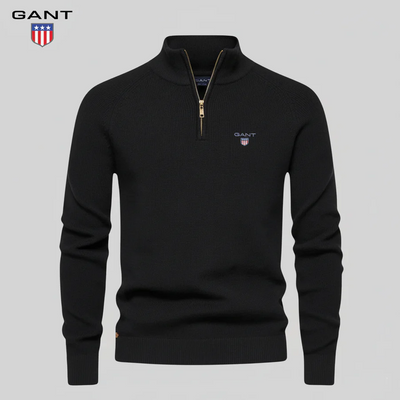 Pull col montant zippé pour homme – Élégance et confort haut de gamme
