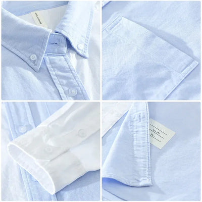 Chemise bicolore élégante à manches longues