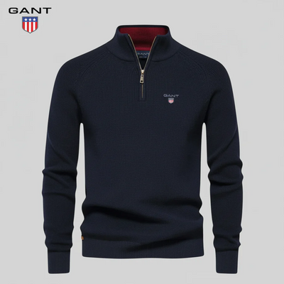 Pull col montant zippé pour homme – Élégance et confort haut de gamme